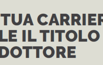 POCHI ESAMI PER IL TITOLO DI DOTTORE – Laureati a Bergamo